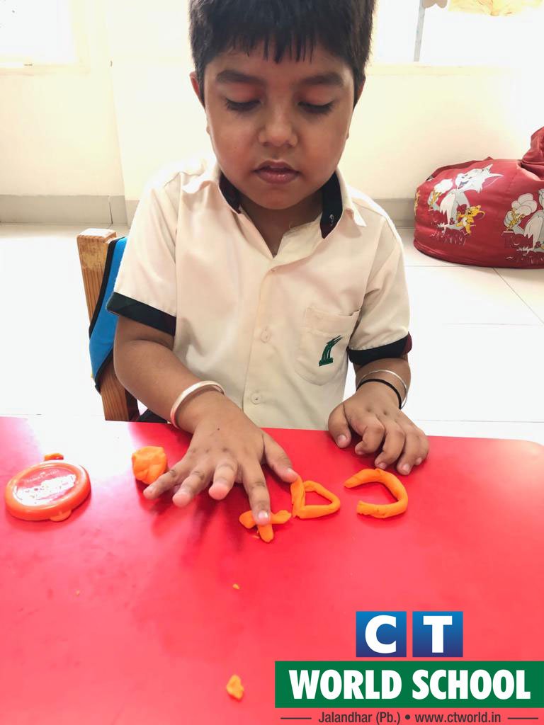 ctworldschool's tweet photo. You can #mould me the way you want to #learn!
Tiny tots of #CTWorld #School learnt #alphabets not through #books but through #clayActivity wherein they rolled and blended the clay and the finished product was a treasure to cherish.
#learningalphabets #CTW #clayactivity #CTGroup https://t.co/OROkcxrWkl
