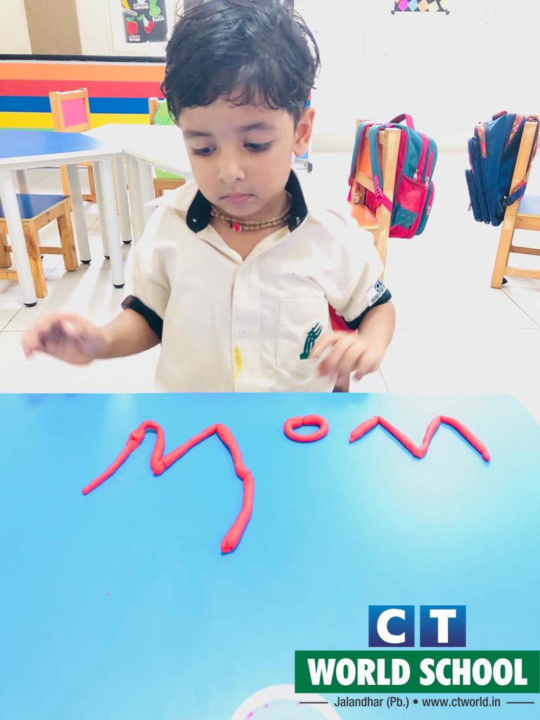 ctworldschool's tweet photo. You can #mould me the way you want to #learn!
Tiny tots of #CTWorld #School learnt #alphabets not through #books but through #clayActivity wherein they rolled and blended the clay and the finished product was a treasure to cherish.
#learningalphabets #CTW #clayactivity #CTGroup https://t.co/OROkcxrWkl