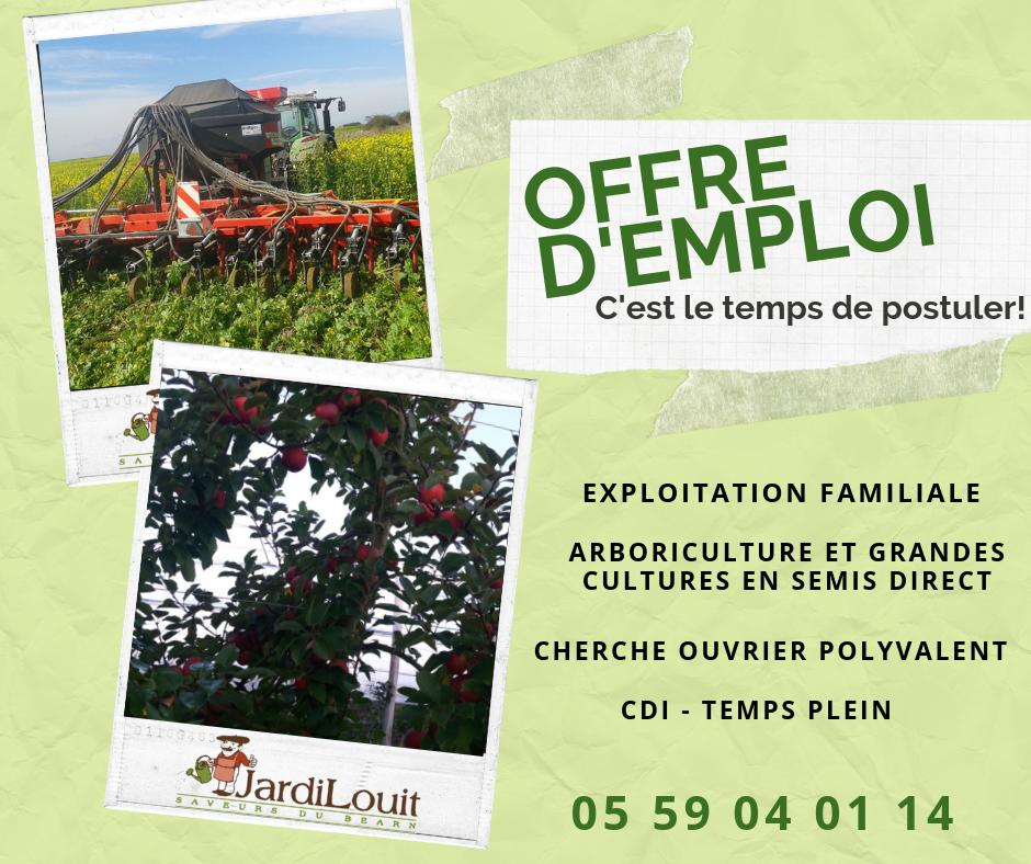 Monsudouest's tweet photo. OFFRE D'EMPLOI !
Merci de partager un maximum :) 
#monsudouest #jardilouit #offredemploi #recrutement #work #bearn #travail #job #nature #arboriculture #ferme #fruits #legumes #semi #agriculture #bio #producteurs #arbres #champs #cdi #PleaseRTRTRT https://t.co/mglWbNgioy