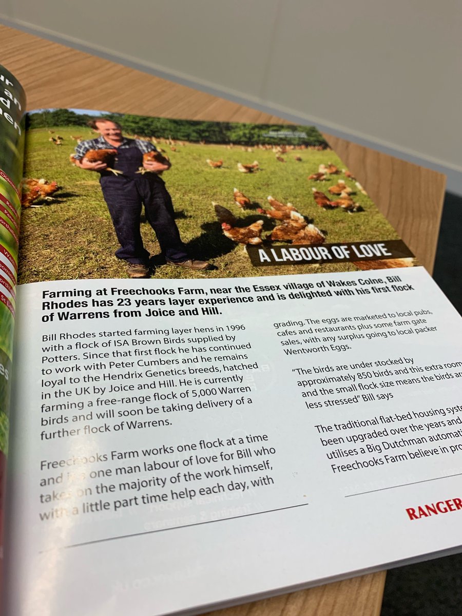 DuffieldsFeeds's tweet photo. Great article on one of our long standing #Freerange egg producers in Essex. Our Opti-Lay diets are really achieving high results and helping farmers maintain profits from high bird performance.
#Freerange #Eggs #Poultry #Animalfeed #Nutrition #DuffieldsAnimalFeeds #Freerangehens https://t.co/UTU3g1zHWd