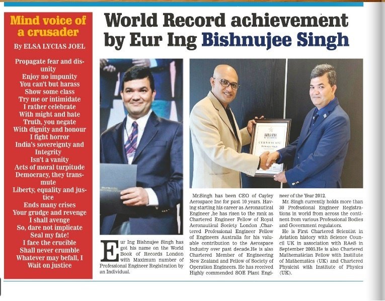 Science Council on Twitter "Congratulations to Eur Ing Bishnujee Singh