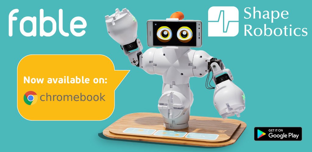ShapeRobotics's tweet image. Hey everyone, we bring amazing news - our Chromebook App is here!
Download it here: :zcu.io/K6G1
Try it out and let us know what you think! 
#ShapeRobotics #FableRobot #STEMeducation #eduTech #STEMskills #ModularRobot