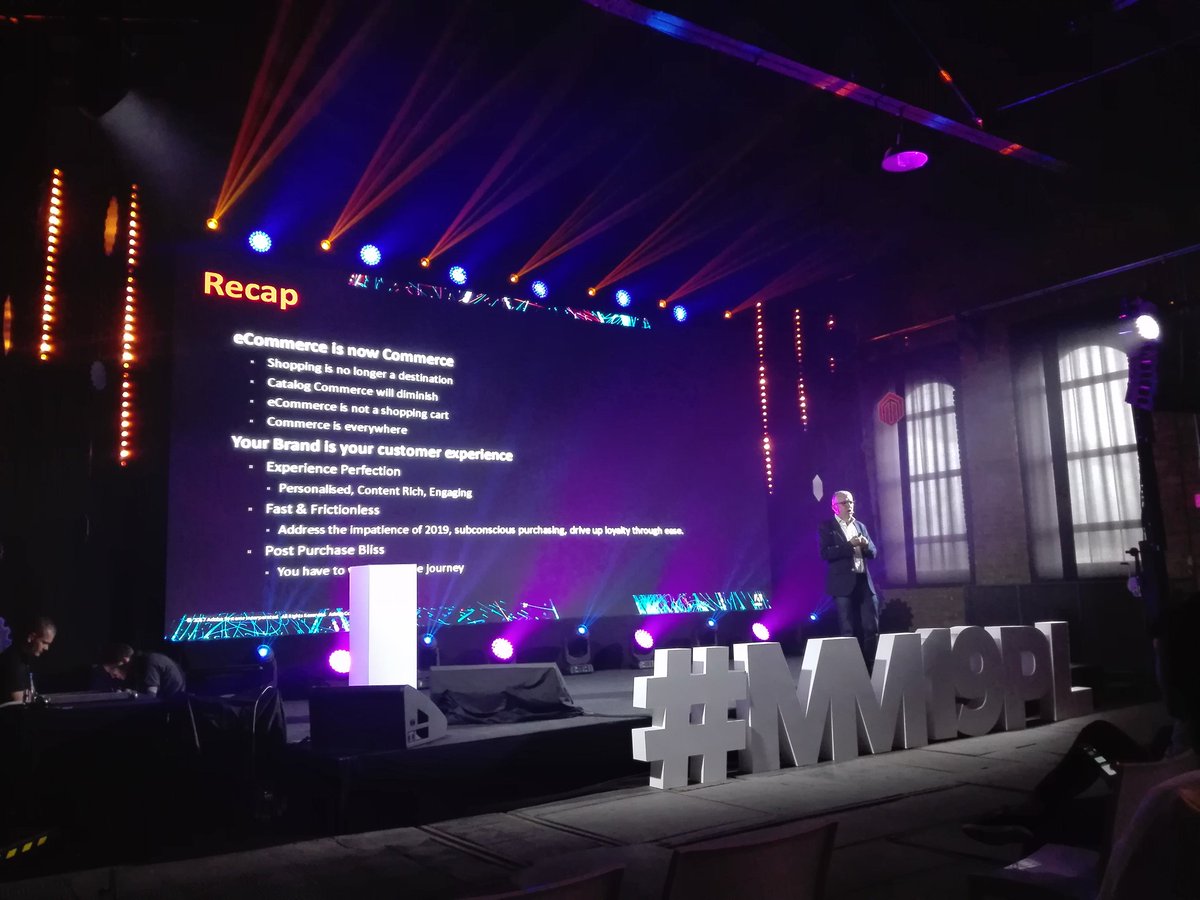 gwalankiewicz's tweet photo. eCommerce is now Commerce and it is still about experience. 
Nice speach from Brian Green at @MeetMagentoPL 

#mm19pl https://t.co/lr7jt6Cty5