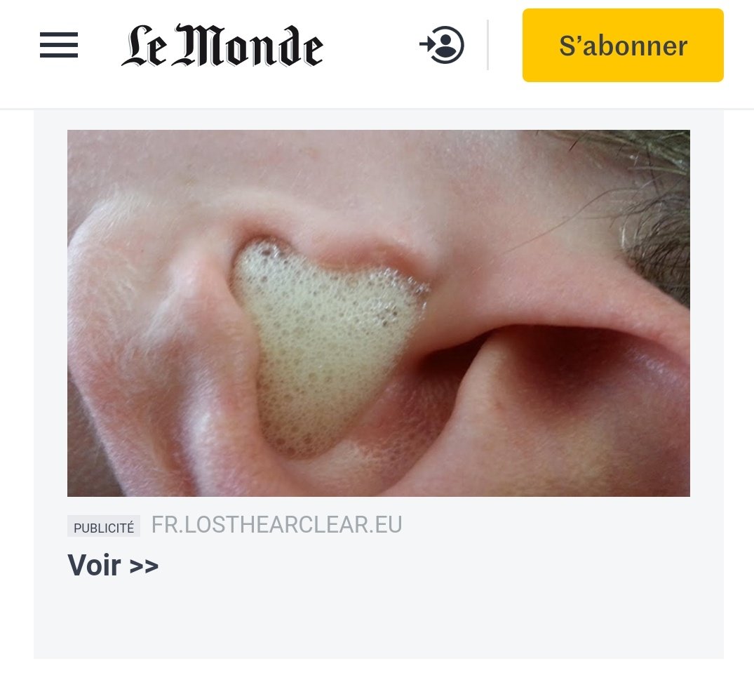 Bonjour  @lemondefr  @decodeurs  @pixelsfr  @ldreyfus.Est-ce parce que vous avez eu le malheur d'utiliser un produit que votre site met en avant dans ses publicités que vous ne répondez pas à ce thread ?