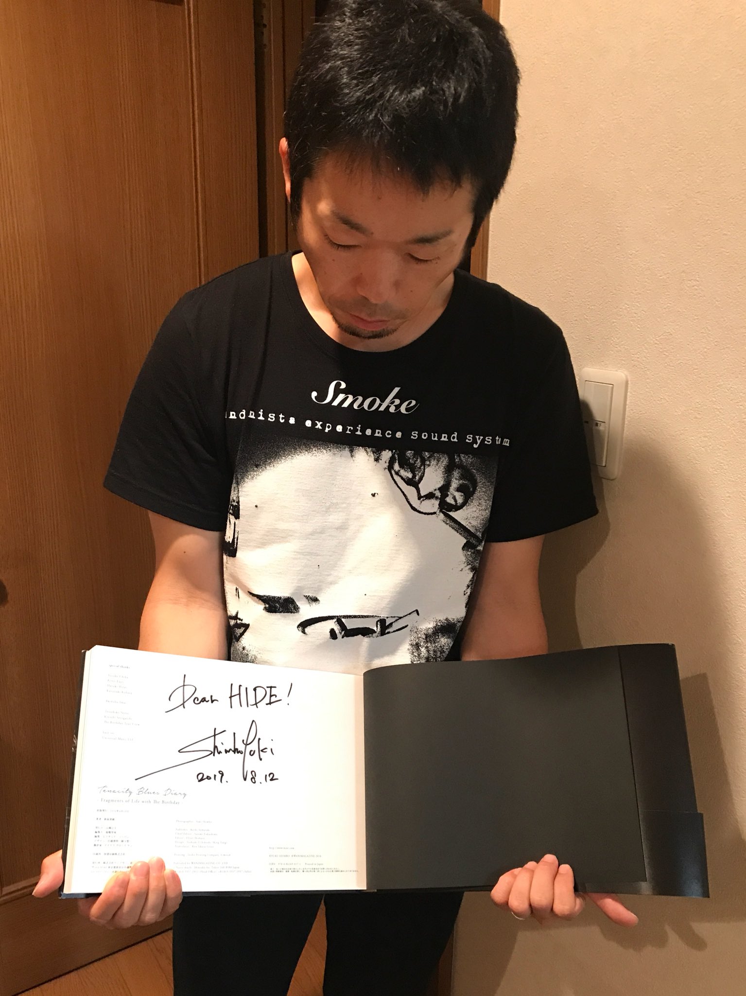 The Birthday Tenacity Blues Diary サイン入り 新保勇樹写真集