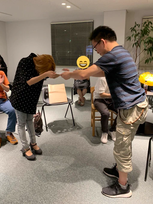 宍戸監督へスタッフからの色紙贈呈 #katsukami 