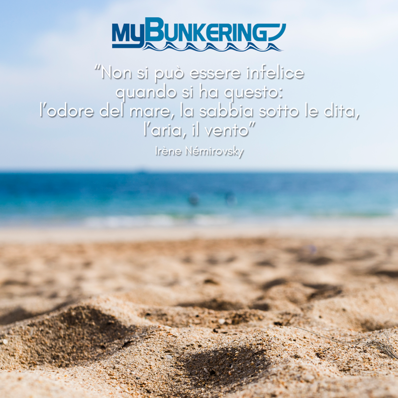 MYBunkering's tweet photo. "Non si può essere infelice quando si ha questo: l’odore del mare, la sabbia sotto le dita, l’aria, il vento"
Irène Némirovsky https://t.co/9YClnaHOIB