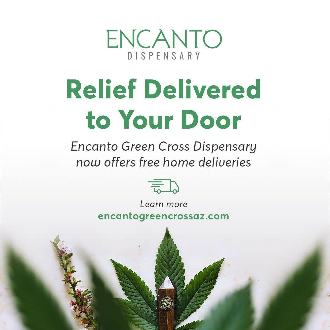 EncantoArizona's tweet photo. Relief has arrived! Save with our brand-new home delivery service, and get ready to enjoy relief on your terms. Register today via https://t.co/JUROtjZIHs. 🌿💚 https://t.co/hJOGU9YYuY