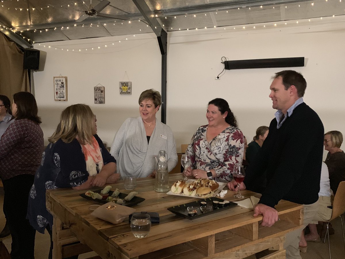 Lovely evening at Walkers Hill Winery for the Meet &amp; Greet event prior to the Women In Farming Enterprises Annual Seminar in Lake Grace tomorrow. Thanks to Chris Poot from our principal sponsor <a href="/cbhgroup/">CBH Group</a> for welcome &amp; inspiring communities talk. #wife2019 #womeninag #lakegrace