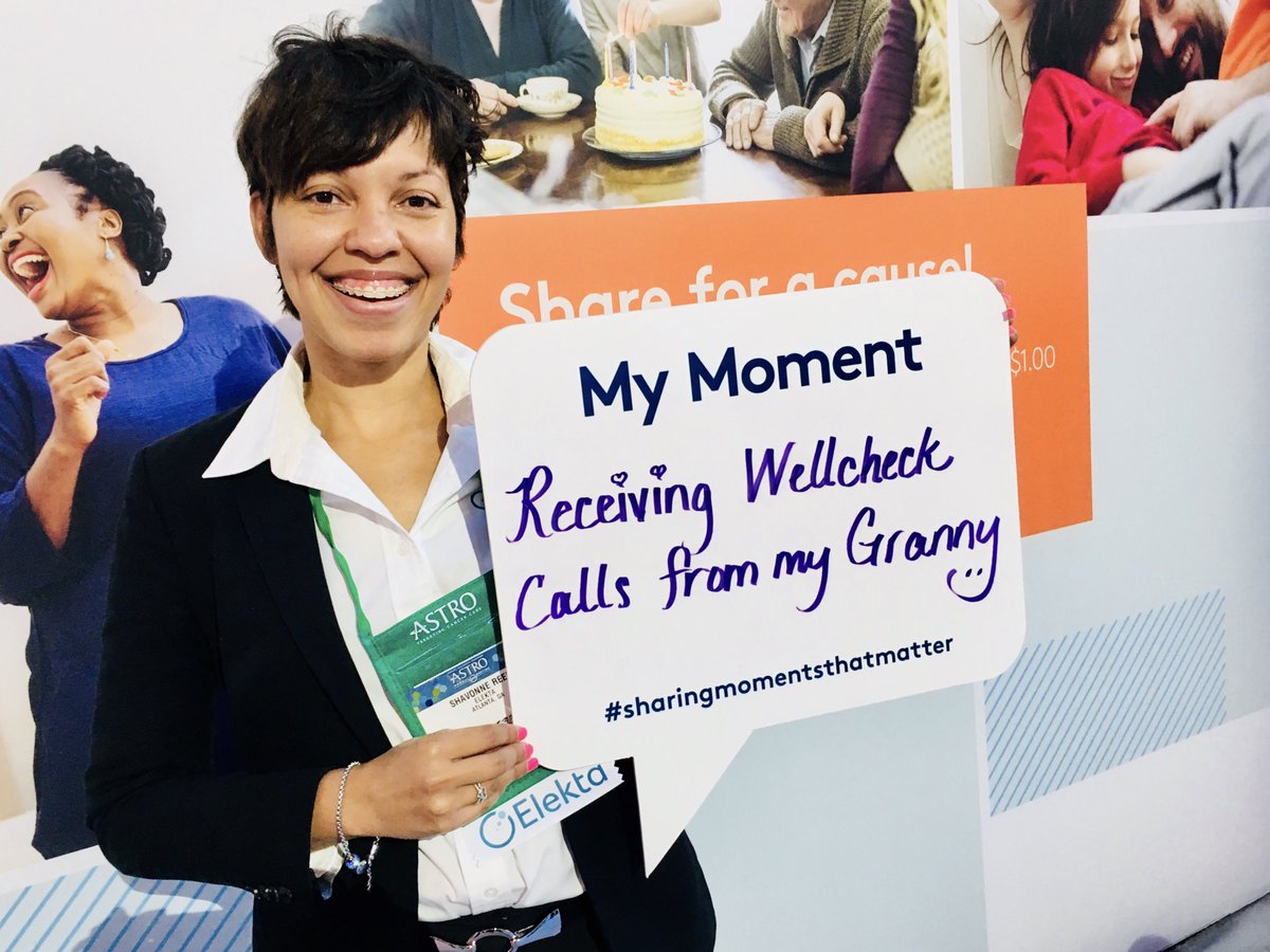 iamshavonnereed's tweet photo. Another #momentthatmatters #sharemomentsthatmatter with @elekta for a cause...I love my Granny! 😘 https://t.co/8tHxqIgRF1