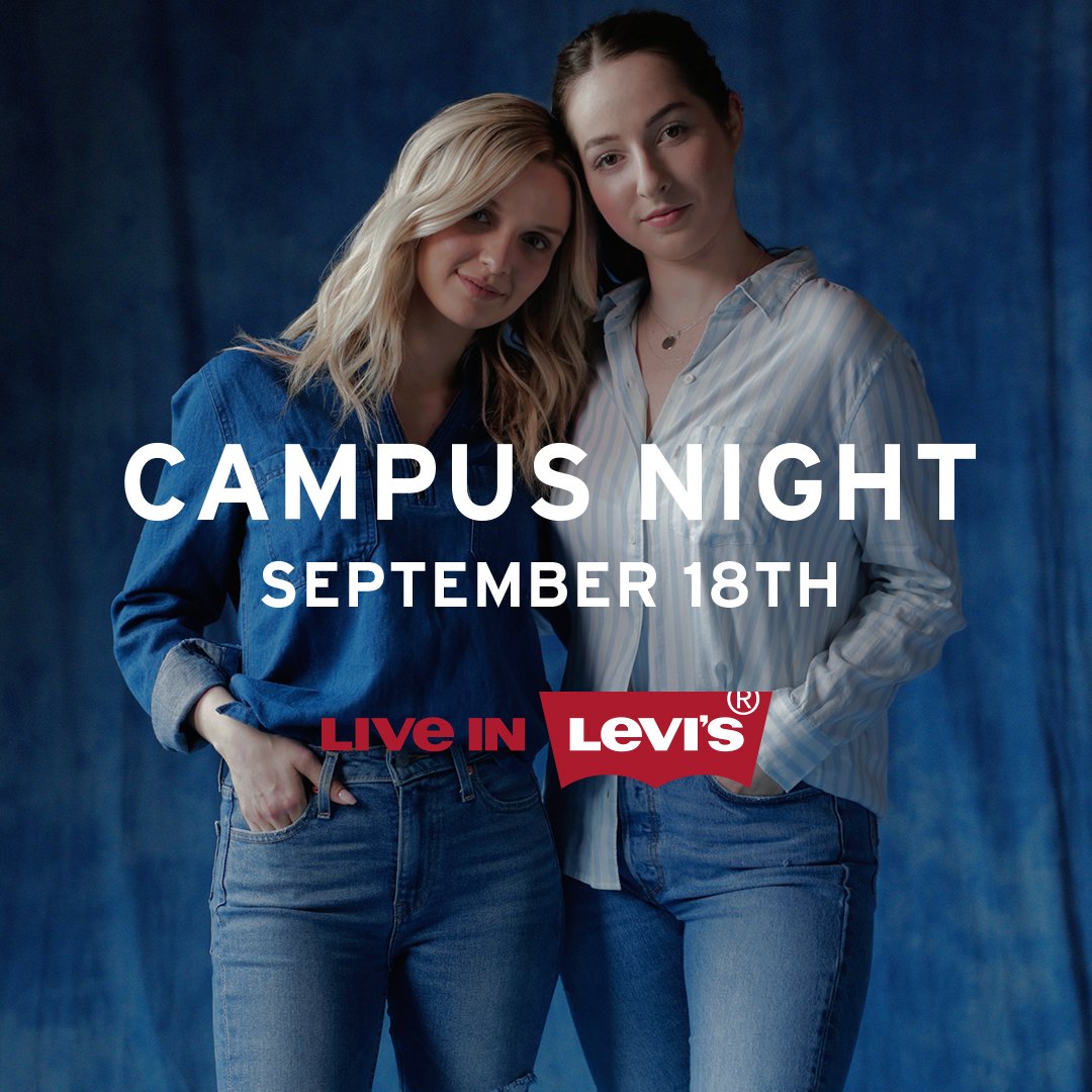 Hold your books. You’re invited to Campus Night at the new Levi’s® Outlet Store at Windsor Crossing Premium Outlets from 5pm-9pm on Sept 18. Enjoy 30% OFF and Live DJ. Free tote with purchase while quantities last. #LiveInLevis