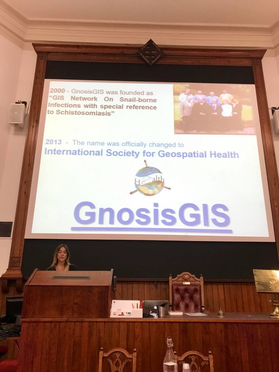 opening the 13th int. symposium for #GeospatialHealth, Liverpool2019, our eminent presidente <a href="/lrinaldi11/">Laura Rinaldi</a>