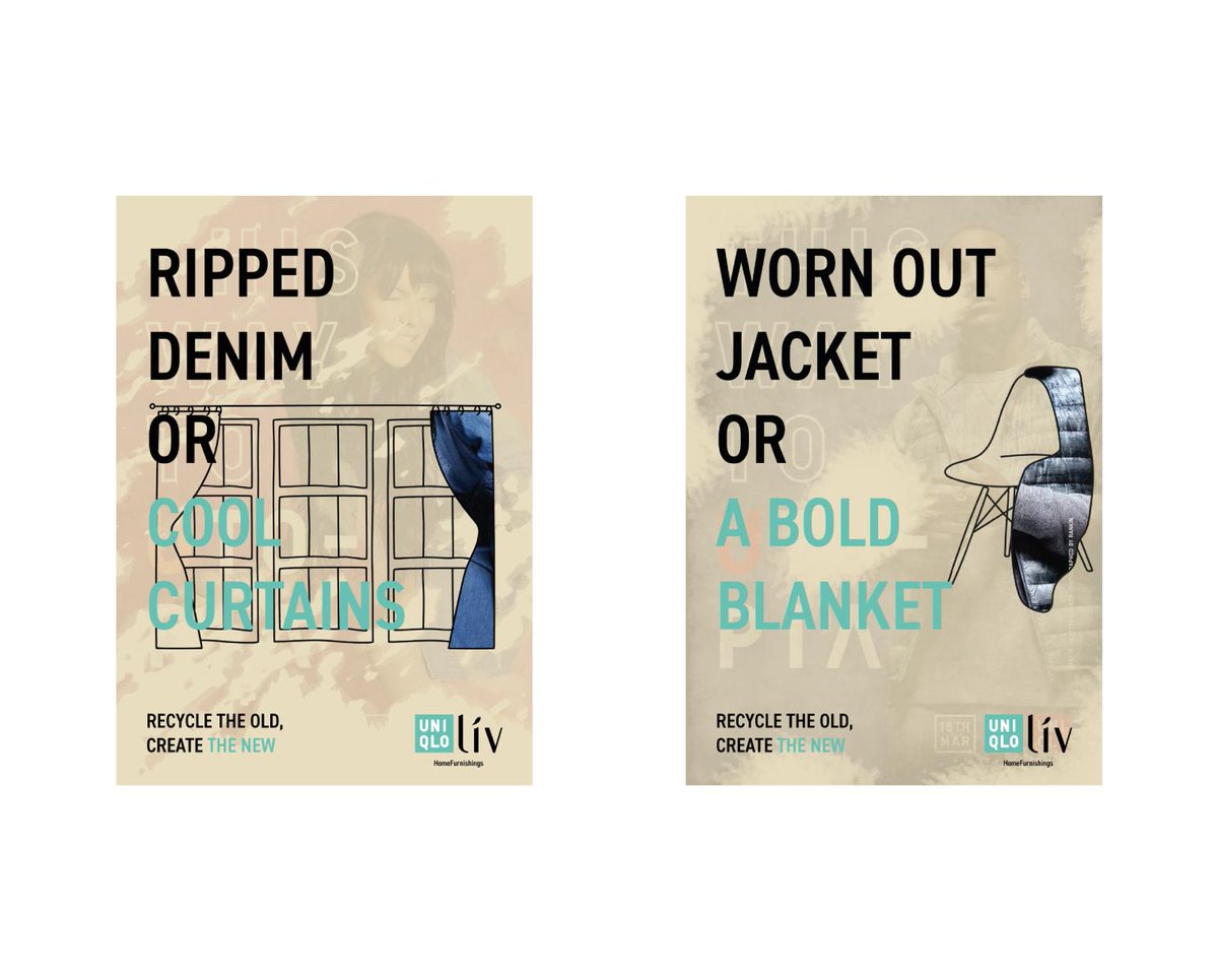 dc4graphics's tweet image. #brandextension for Unique, recycling there old posters into new designs.