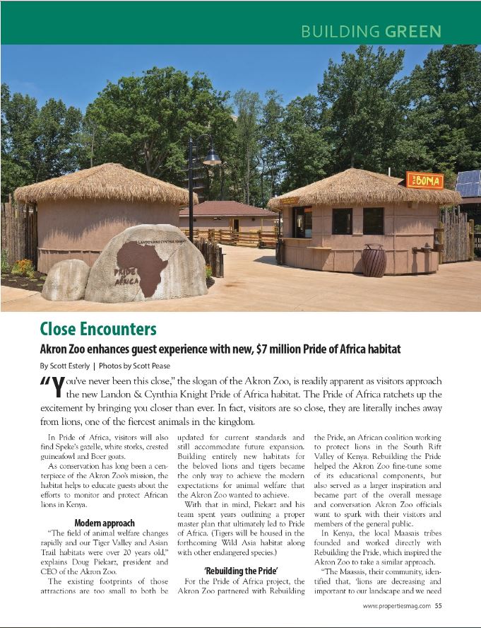 HasenstabArch's tweet photo. Have you been to the new #PrideofAfrica exhibit at the
@AkronZoo yet? You can read about this awesome project in the latest
#PropertiesMagazine issue here: https://t.co/agUWjmsBWj
#akronzoo #youveneverbeenthisclose https://t.co/hGi8GGMbiI