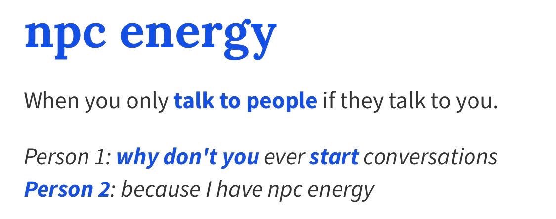 У меня npc energy