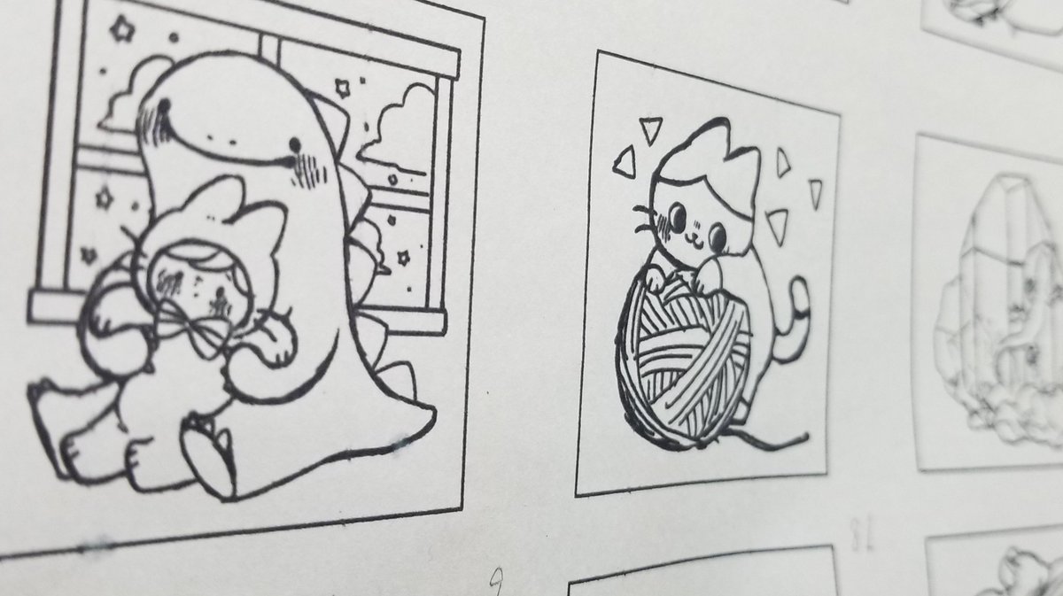 ミニ原画の下描き〜*॰ॱ✍ 