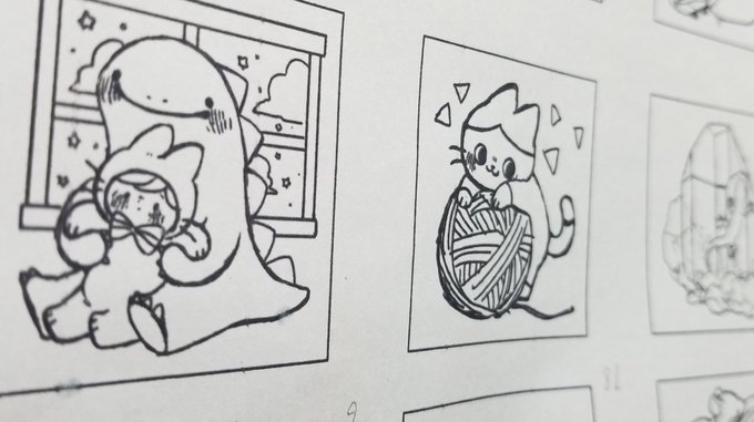 ミニ原画の下描き〜*॰ॱ✍ 