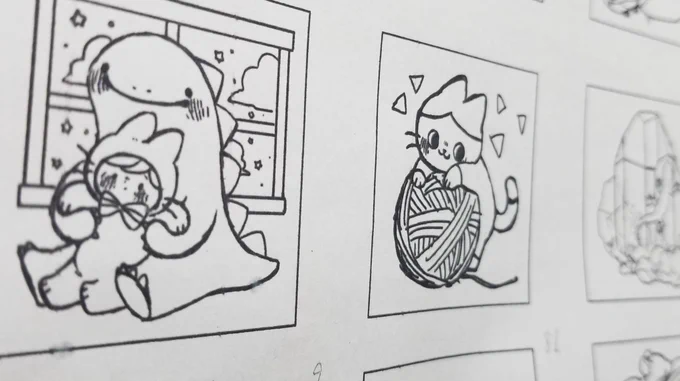 ミニ原画の下描き〜*॰ॱ✍ 