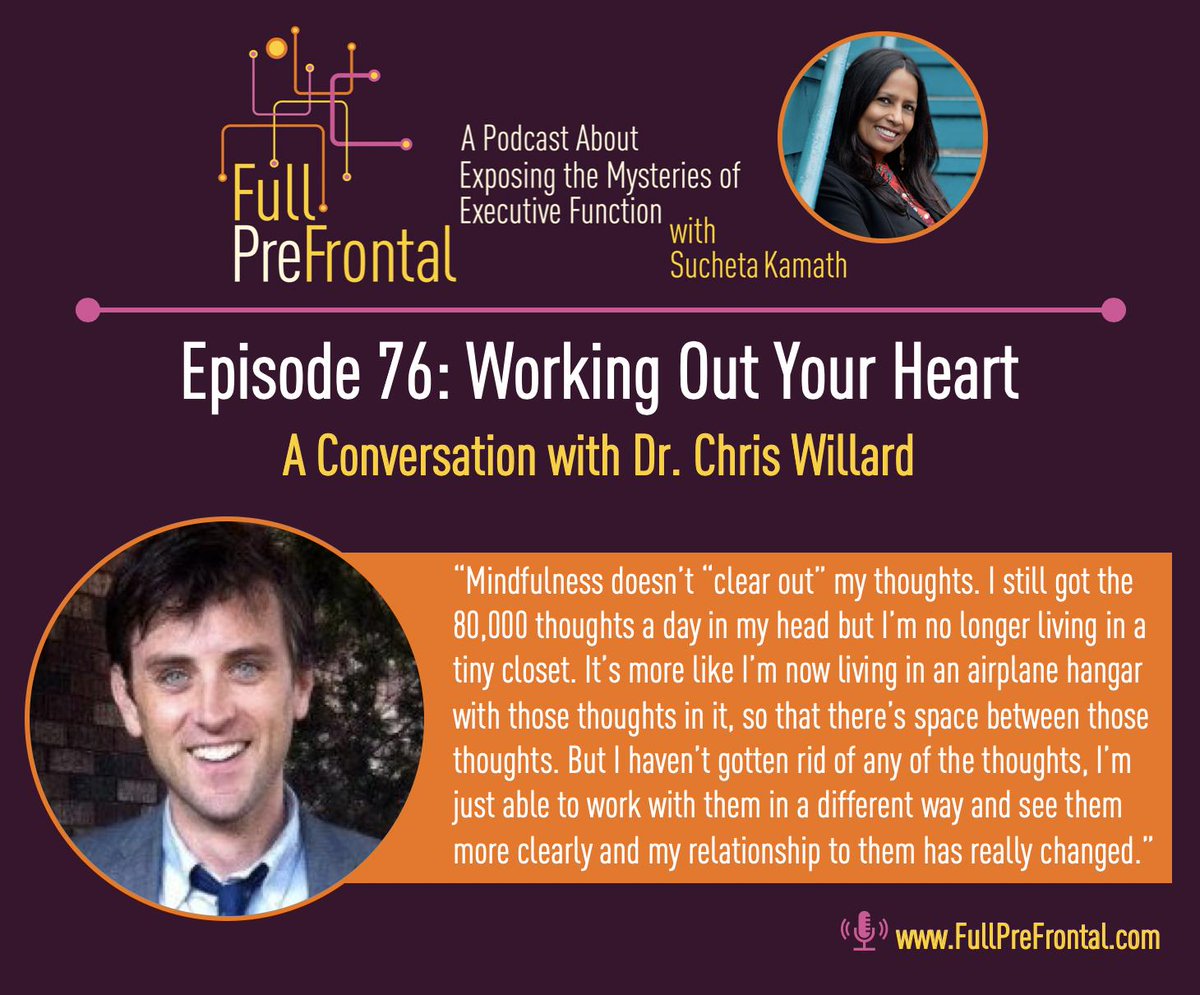 FullPreFrontal's tweet photo. Listen to @drchriswillard and find out why mindfulness training is a bit like doing a flexibility training. On #FullPreFrontal #Podcast with @SuchetaKamath
https://t.co/baRMPsy3BB https://t.co/vEJ1gDCrdW