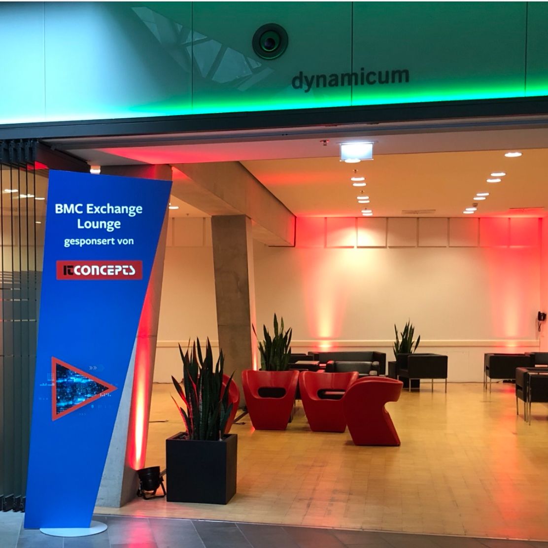 ITConceptsJobs's tweet image. ITConcepts ist in diesem Jahr Sponsor der @BMCSoftware Exchange Lounge im @ds_darmstadtium. 

#bmcexchange #itconcepts #isITyou