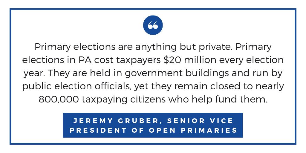 Hear from @OpenPrimaryUSA Senior Vice President, Jeremy Gruber, one of many reasons why Pennsylvania should have #OpenPrimary elections.