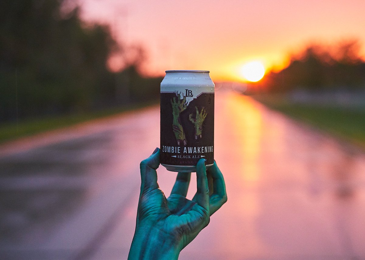 LionBridgeBrew's tweet photo. Zombie Awakening (Black Ale w/coffee 7%) Collab with Bloomsbury Farm. Black as the inside of a buried coffin, with enough dark roast coffee to put a pep in the step of the even the most lumbering undead walker. Available Wednesday only at the Taproom and Bloomsbury Farm. https://t.co/xtzIDJ12sa