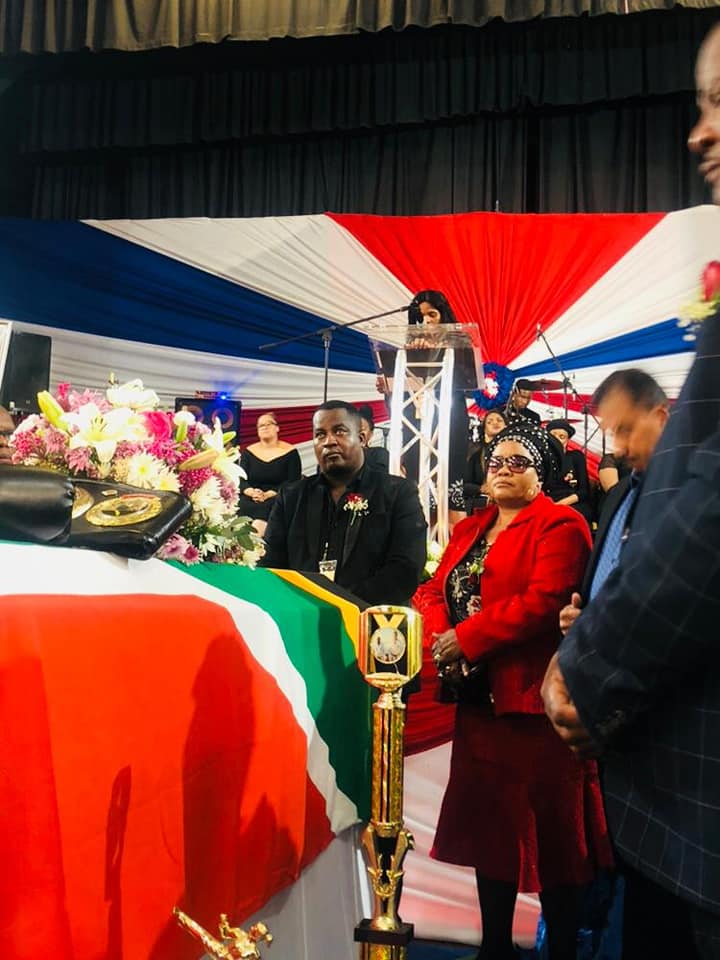 ThabisoMosia's tweet photo. I was at Leighandre Jegels funeral in East London on Saturday and the Eastern Cape MEC for Sport Fezeka Nkomonye-Bayeni announced that they would start the process of renaming the historic Orient Theatre in her honour. #RIPBabyLee #SAFMSportON #boxing https://t.co/6XicMFYBCE