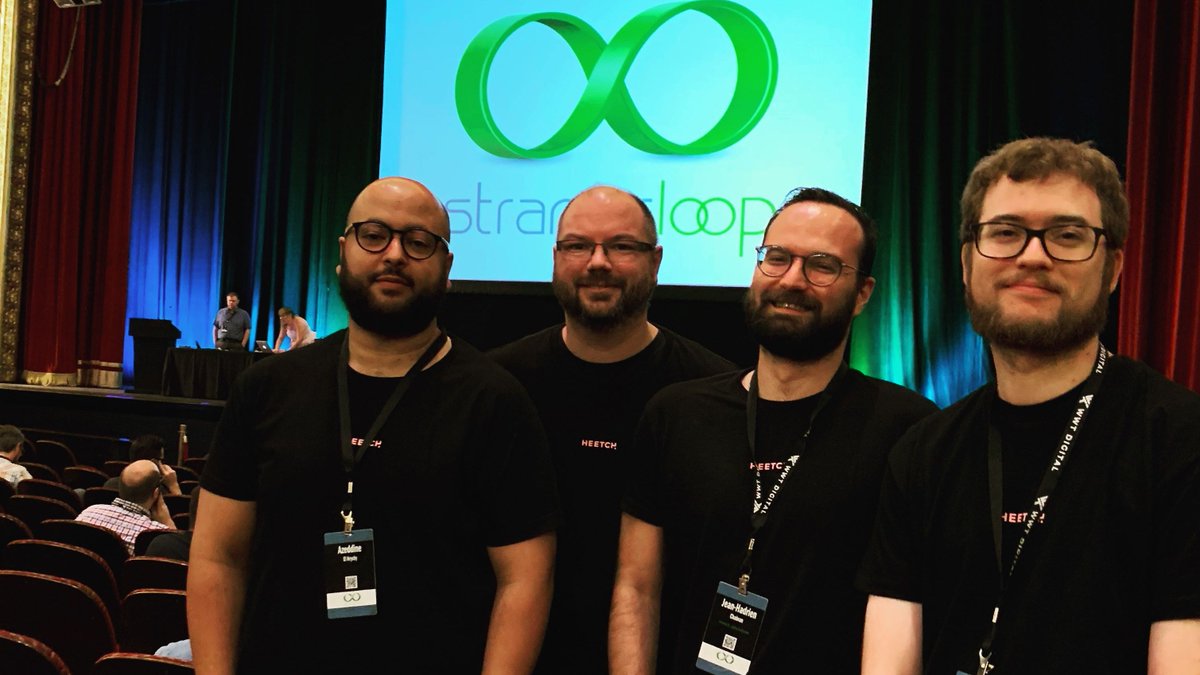 Our amazing <a href="/Asdine_/">Asdine El Hrychy</a> @tealeg <a href="/jhchabran/">Jean-Hadrien Chabran</a> and <a href="/skateinmars/">Jean-Philippe M.</a> are having a great time at <a href="/strangeloop_stl/">Strange Loop Conf</a> : discovering, exchanging and brainstorming to bring back the best ideas to us #insideheetch #strangeloop2019 

To join us, take a look here: heetch.com/en/jobs/