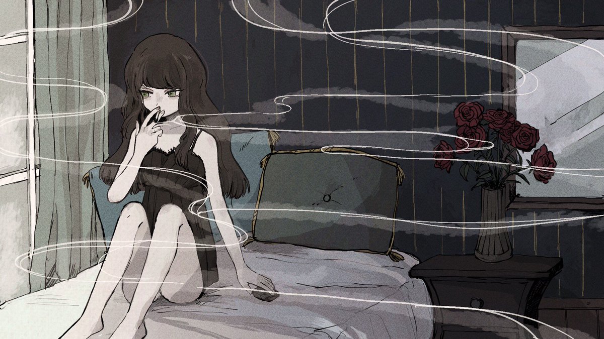 左藤うずら Uzura わがしやのてんちょー様 Wagaten Ten の楽曲 夢と煙 のイラスト を担当させていただきました どこか懐かしくてレトロな雰囲気のある切なくて甘酸っぱい感じの楽曲です イラストもそんな雰囲気で描かせていただきました 是非聞いて