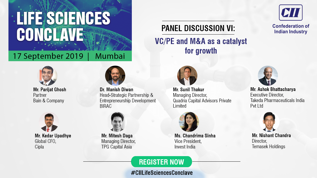 CIIEvents's tweet photo. Gain insights from #lifesciences leaders on their experience of using PE/M&amp;A to drive growth, understand how PE players view the life sciences investment opportunity, expected evolution in the coming years. Join the discussion at #CIILifeSciencesConclave! https://t.co/lBih6CtOT9 https://t.co/3WvFKs1GTc