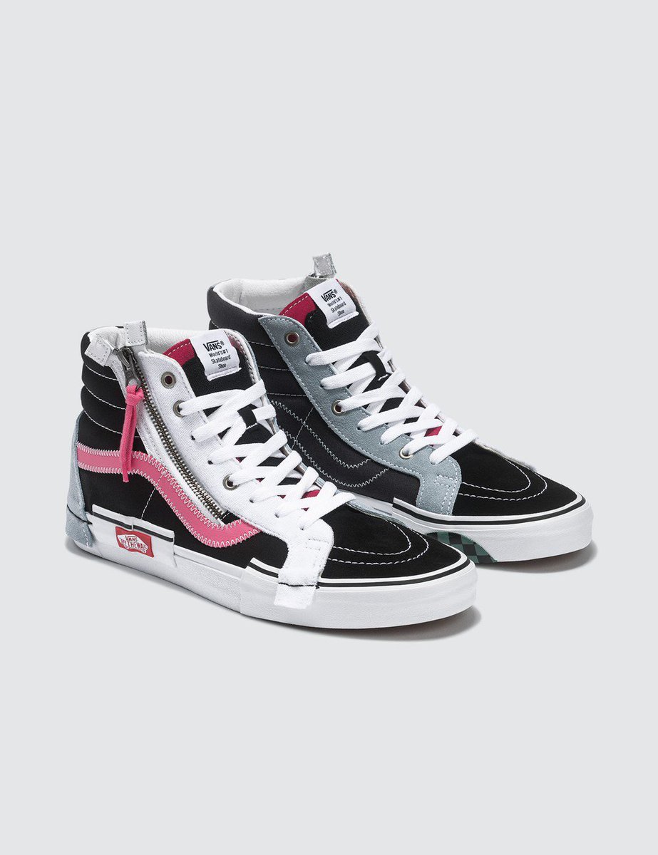 vans cut and paste pink