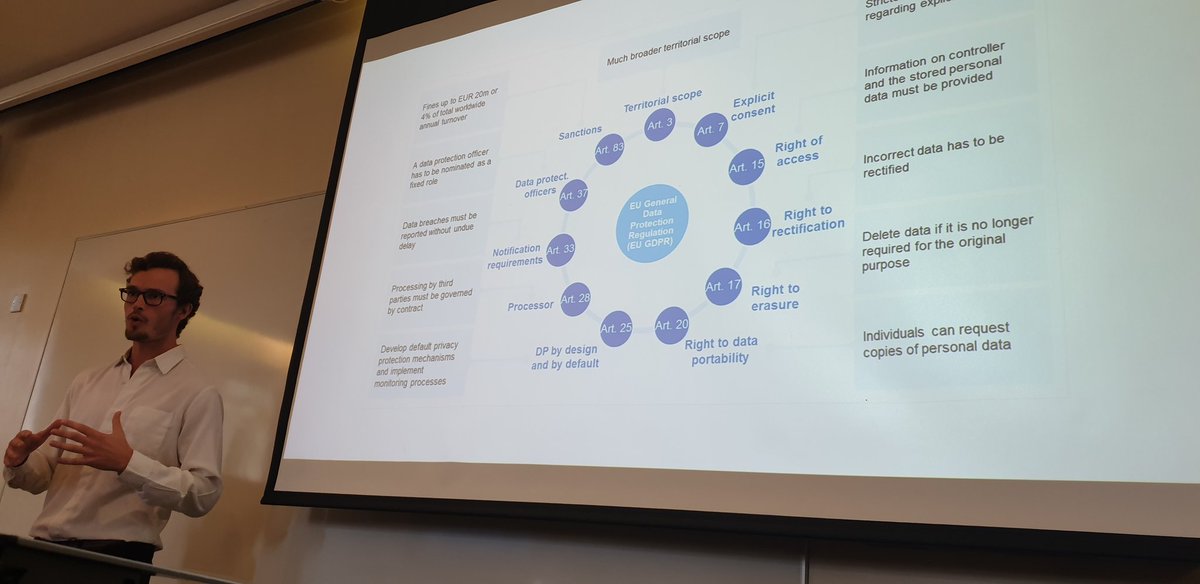 Frederick Schade, PhD fellow from CBS presenting project that seeks to investigate the organisation of data transparency. At the DOS-CHRONOS-CBS research exchange day. <a href="/dosrhul/">DOS Research Group</a>