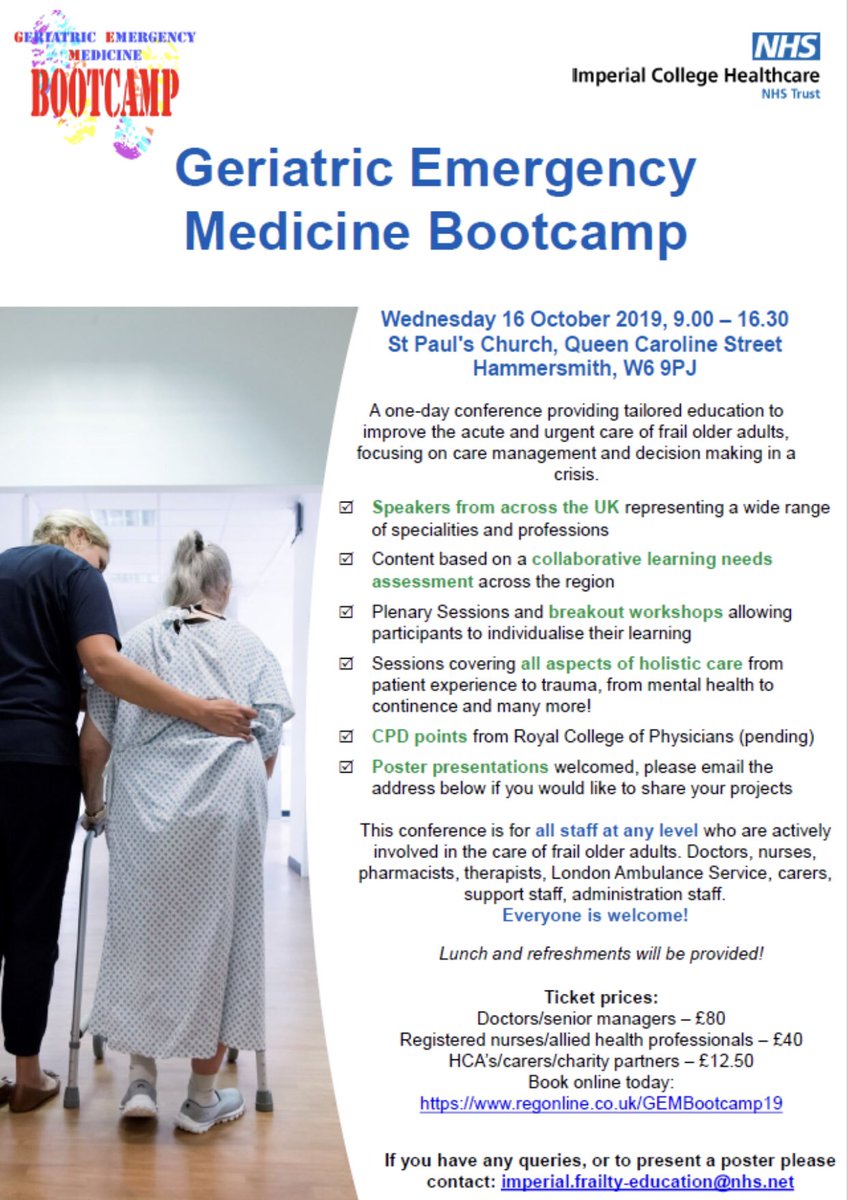 It’s Monday, time to book yourself some excitement and join us at Bootcamp 2019! #frailty #collaboration #network #education