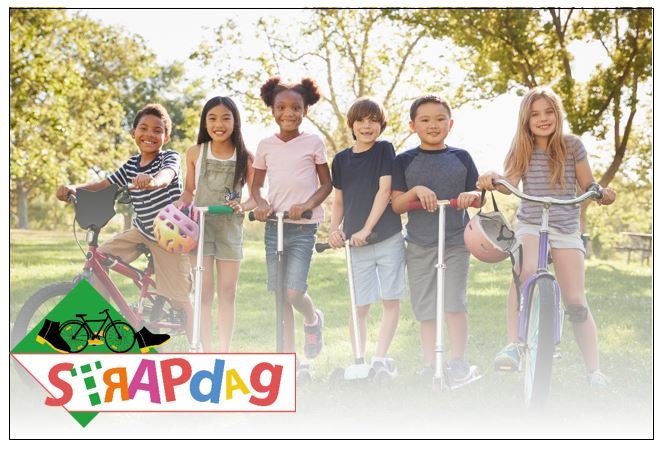 octopusplan's tweet photo. Vrijdag is het Strapdag! Dan komen duizenden kinderen uit 1500 Vlaamse basisscholen te voet of met de fiets naar school. Duurzaam naar school is leuk, gezond, goed voor het milieu en zorgt voor meer veiligheid op de schoolroutes en aan de schoolpoort. #strapdag #strappen https://t.co/GAmJx6o6g6