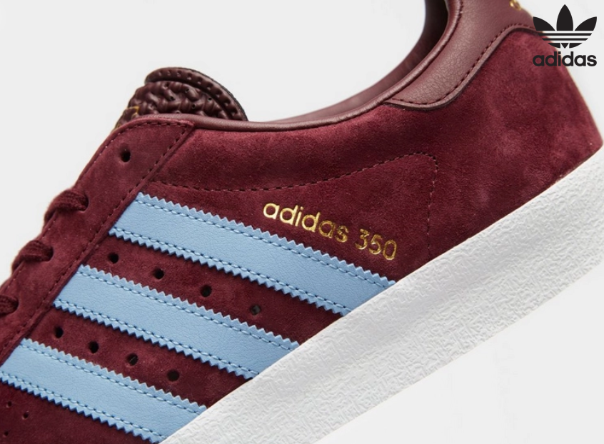 adidas Originals 350 in Claret and Blue 