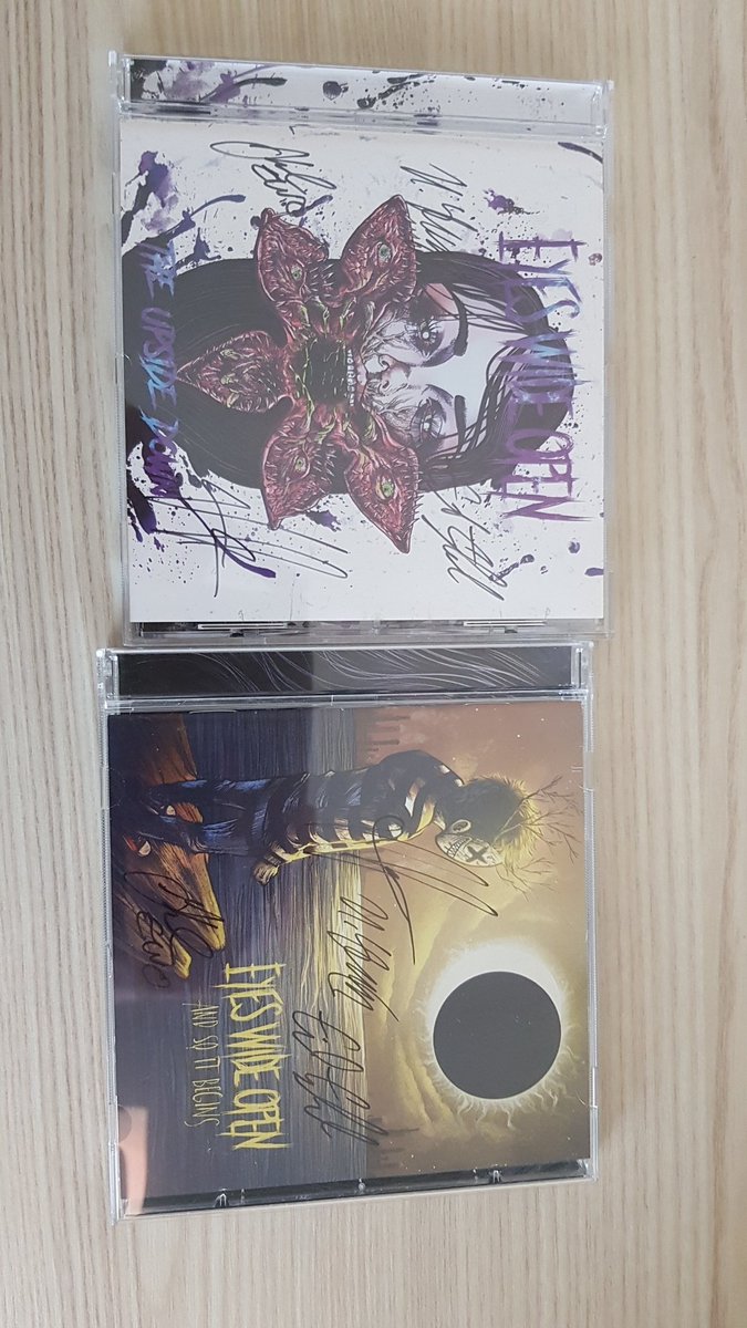 Got this 2 awsome masterpieces today finally and both of them are signed by the band😱.Thanks guys from <a href="/weareewo/">Eyes Wide Open</a> , love your music👍🤘