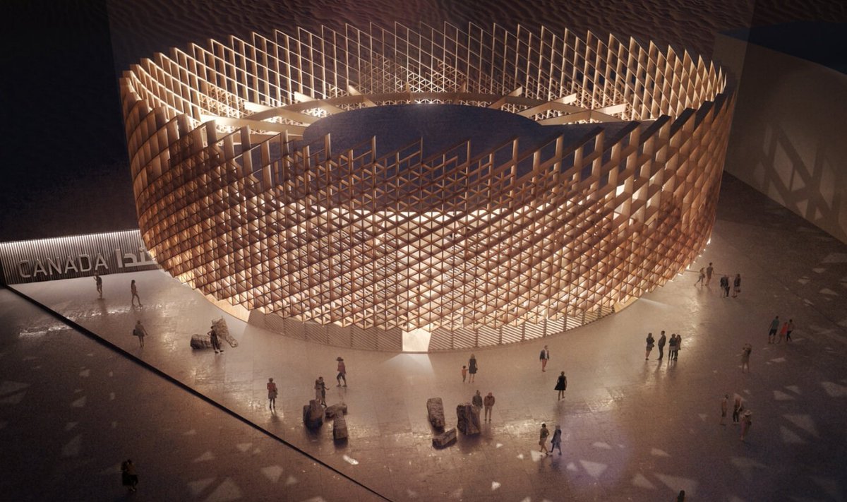 La conception du pavillon Canada @Expo2020Dubai vient d’être dévoilée! L’impressionnante structure reflète l’esprit novateur et collaboratif du Canada incorporant des éléments architecturaux arabes. Curieux d’en voir plus ?  bit.ly/2mipbCQ