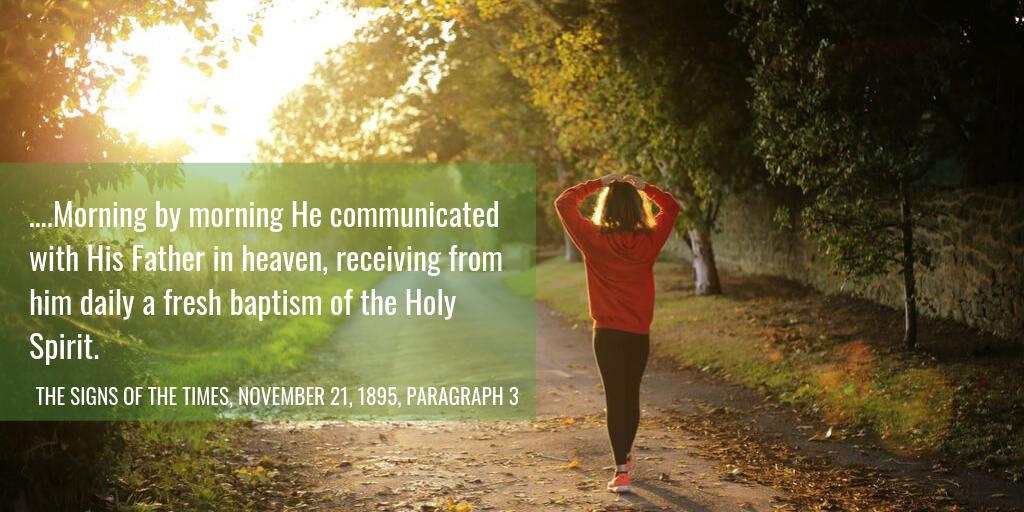 Thank you dear Jesus for your wonderful example to us. You communicated with Your heavenly father, morning by morning and we should do the same. #UIP20