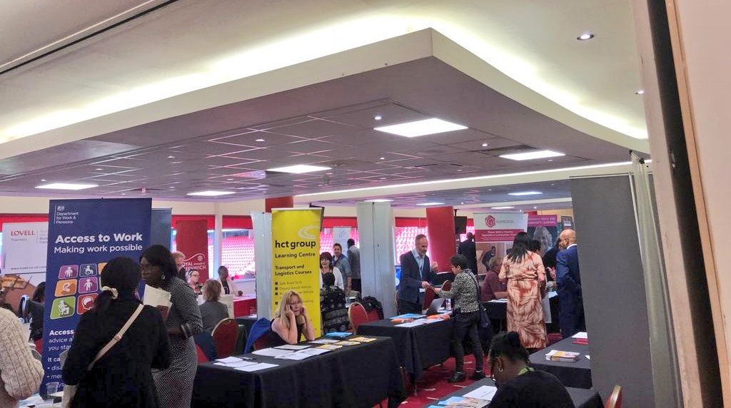 CharltonEvents's tweet photo. We had the pleasure of welcoming back GLLaB &amp; JCP for their busiest job fair yet! Such a great event @Royal_Greenwich 

#JobFair #charltonevents #cafc #greenwich #charlton https://t.co/Vo4t9rwy9q