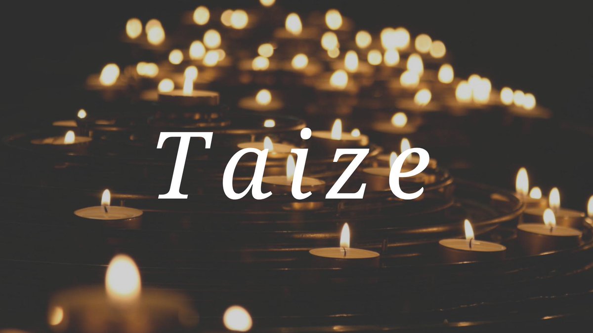 Join us tonight for our next Taize evening.

Taize is a time of quiet reflective worship in the style of the Taize Community in France with meditative singing, prayer, bible reading and silence. The service starts at 7pm over at church.