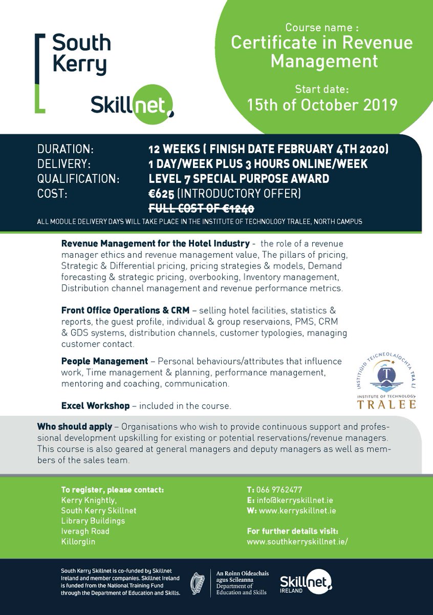South Kerry Skillnet On Twitter If You Would Like To Book