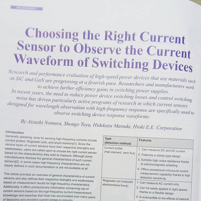 tamhanna's tweet image. Current issue of #BodosPower covers #currenttransducer usage and #voltagedivider design for #switchingregulator #ics. I found the comparison between #currentprobe, #rogowskicoil and #shuntingresistor very interesting, a well done story by #hioki but…

📸 instagram.com/p/B2eFDTSiYXZ/