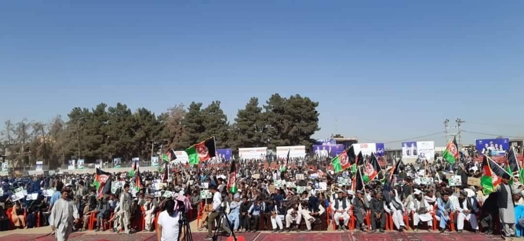 YosufGhazanfar's tweet photo. It is always great to visit #Samangan province. I thank thousands of Samangan province people who gathered voluntarily &amp; declared their support from #StateBuilder. https://t.co/Vdkal6TWTz