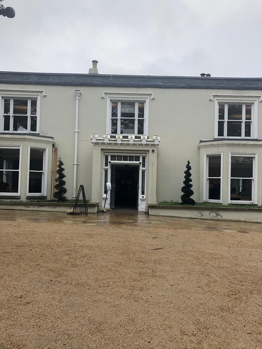 murraymuse's tweet photo. It’s a rainy day but nothing can dampen Claire &amp; Rebecca’s enthusiasm! Moving day .. @AirfieldEstate @trust_indi https://t.co/Aip1l2OeWA
