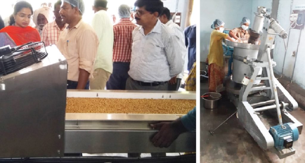 ICRISAT's tweet photo. A groundnut processing facility in Telangana, India, helps women increase household incomes, with potential for a 30% increase. Empowering women and youth is a key focus at the upcoming 5th Global Science Conference on CSA @global_csa.https://t.co/2NxJ3aidGF
#TransformAgPeople https://t.co/mBeEAvhVek