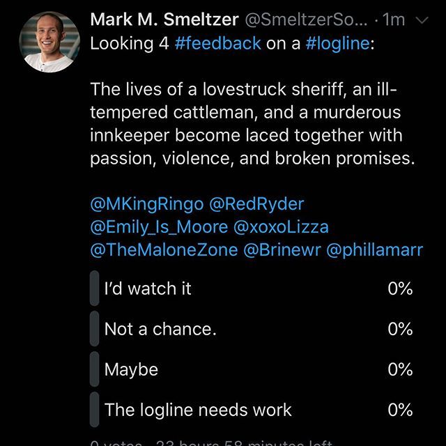ChooseTPN's tweet photo. Go vote on my @twitter feed! #twitter #logline #movies #losangeles #hollywood #burbank https://t.co/5cDkixP74L