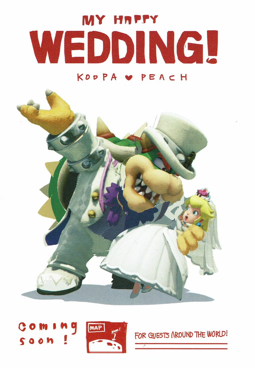 VideoGameArt&Tidbits on X: "Super Mario Odyssey - Bowser and Peach wedding poster concept art. https://t.co/MRk8eMZHUs" / X