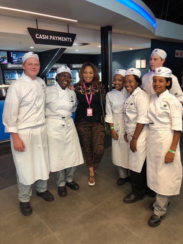ihotelschool's tweet photo. On the weekend our students had the privilege of assisting some of the Celebrity Chefs at the #AppetiteFest. They were exposed to some valuable culinary insights from the chefs while assisting them with their demos. https://t.co/rprFZUHr6n