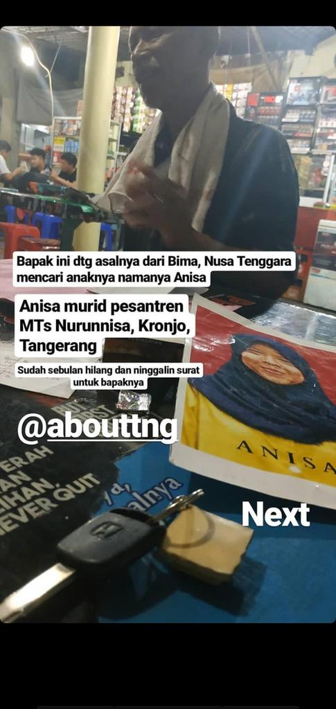 AddoLavega's tweet photo. ORANG HILANG!! BANTU REPOST! Orang hilang Bernama anisa. @AboutTNG 

TWITTER DO YOUR MAGIC! https://t.co/MFmCZXdTMp