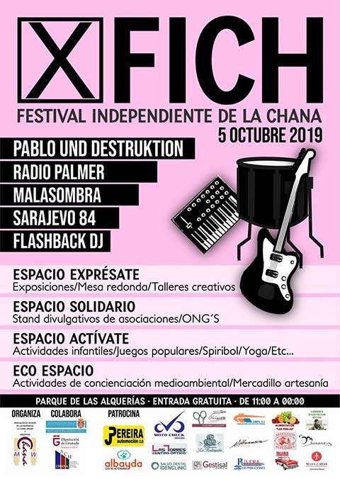 5 de octubre, se celebrará la 10ª edición del Festival Independiente de La Chana - FICH <a href="/OctubreFICH/">FICH 2024</a>
 en el Parque de las Alquerías de #LaChana #Granada>>>guiacool.com/event/festival
